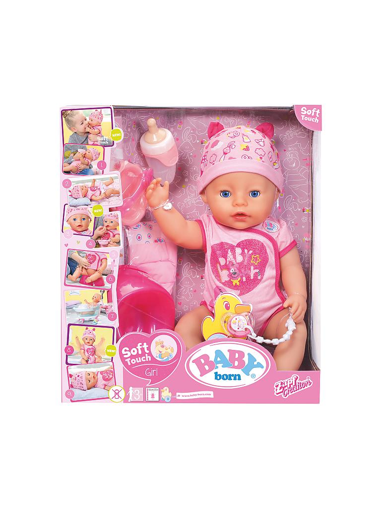 ZAPF CREATION Baby Born Soft Touch Girl Puppe rosa